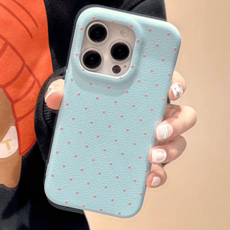【お取り寄せ商品】iPhoneケース スマホケース iPhone15 iPhone14 マット ドット柄 L8962