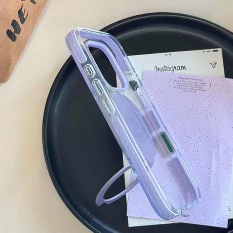 【お取り寄せ商品】iPhoneケース スマホケース iPhone16 iPhone15 iPhone14 magsafe パステル スタンド 推し活 クリア 透明 M7047