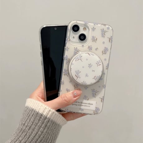 【お取り寄せ商品】iPhoneケース スマホケース iPhone16 iPhone15 iPhone14 かわいい 花柄 MagSafe 大人女子 韓国 L9283