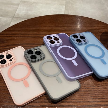 【お取り寄せ商品】iPhoneケース スマホケース iPhone15 iPhone14 クリアカラー MagSafe L8371