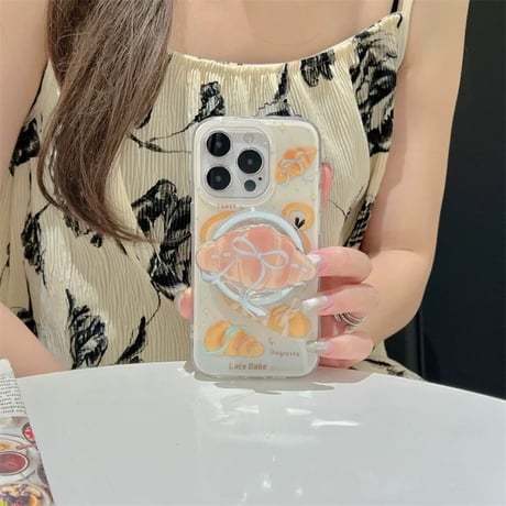 【お取り寄せ商品】iPhoneケース スマホケース iPhone17 iPhone16 iPhone15 かわいい パン MagSafe L9164