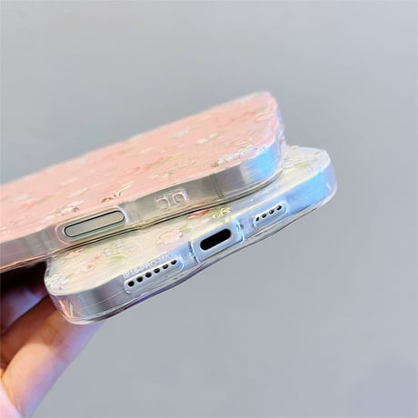 【お取り寄せ商品】iPhoneケース スマホケース iPhone16 iPhone15 iPhone14 かわいい チューリップ シェル L9230