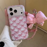 【お取り寄せ商品】iPhoneケース スマホケース iPhone17 iPhone16 iPhone15 リボン ピンク 韓国 可愛い ガーリー M7153