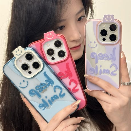 【お取り寄せ商品】iPhoneケース スマホケース iPhone14 keep Smile キャラクター L8945
