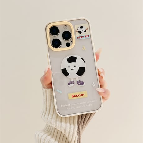 【お取り寄せ商品】iPhoneケース スマホケース iPhone15 iPhone14 キャラクター スポーツ フレーム パステル L9002