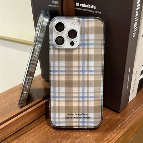 【お取り寄せ商品】iPhoneケース スマホケース iPhone17 iPhone16 iPhone15 チェック 秋冬 かわいい 韓国 M7106
