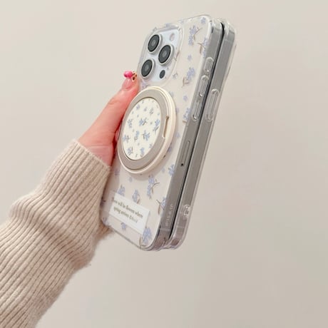 【お取り寄せ商品】iPhoneケース スマホケース iPhone16 iPhone15 iPhone14 大人かわいい 花柄 MagSafe L9289