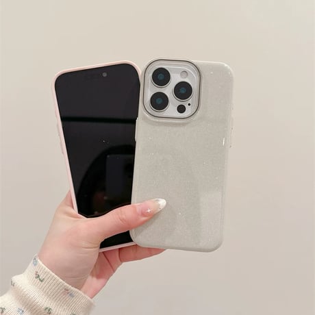 【お取り寄せ商品】iPhoneケース スマホケース iPhone16 iPhone15 iPhone14 シンプル 推し活 ラメ M7041