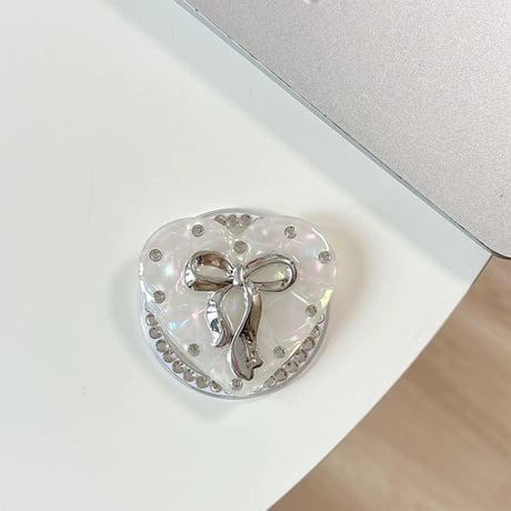 【お取り寄せ商品】magsafe グリップ 磁石 韓国 リボン おしゃれ 便利 可愛い M7163