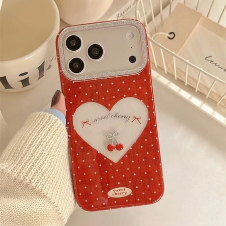 【お取り寄せ商品】iPhoneケース スマホケース iPhone17 iPhone16 iPhone15 さくらんぼ 可愛い 韓国 M7162