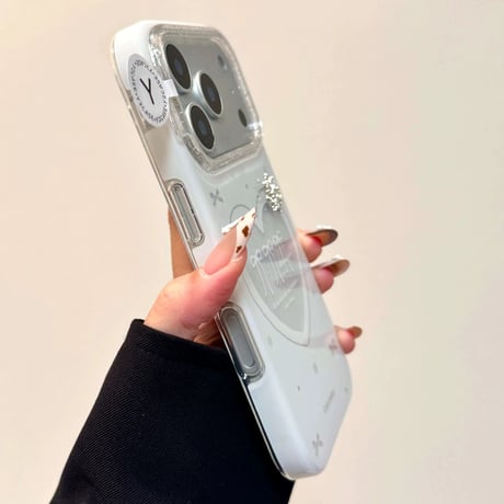 【お取り寄せ商品】iPho neケース スマホケース iPhone17 iPhone16 iPhone15 韓国 可愛い リボン ホワイト L9823