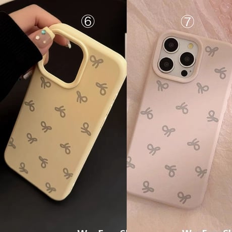 【お取り寄せ商品】iPhoneケース スマホケース iPhone16 iPhone15 iPhone14 シンプル パステル リボン L9005