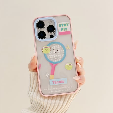 【お取り寄せ商品】iPhoneケース スマホケース iPhone15 iPhone14 キャラクター スポーツ フレーム パステル L9002