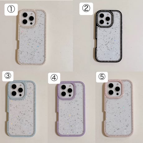 【お取り寄せ商品】iPhoneケース スマホケース iPhone16 iPhone15 iPhone14 可愛い クリア ラメ 推し活 キラキラ L9568