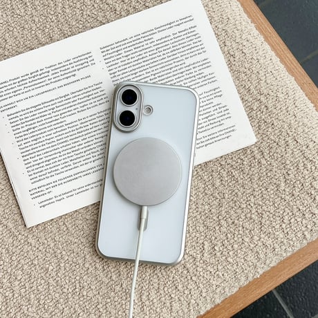 【お取り寄せ商品】iPhoneケース スマホケース iPhone16 iPhone15 iPhone14 ハーフクリア シンプル メタリック MagSafe L9836