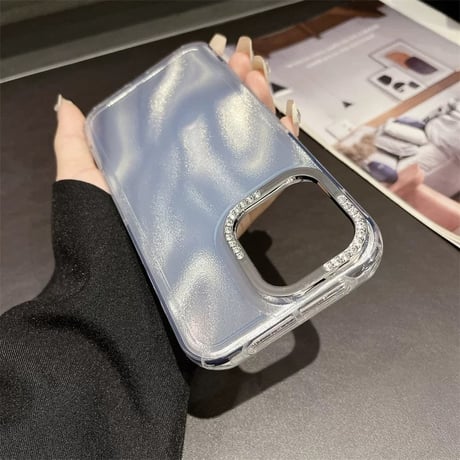 【お取り寄せ商品】iPhoneケース スマホケース iPhone16 iPhone15 iPhone14 シンプル キラキラ 光沢 L9007
