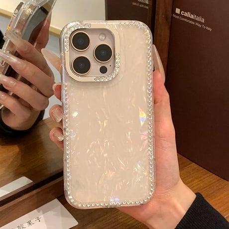 【お取り寄せ商品】iPhoneケース スマホケース iPhone16 iPhone15 iPhone14 シェル 夏 ストーン おしゃれ 可愛い M7051