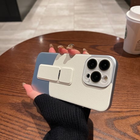 【お取り寄せ商品】iPhoneケース スマホケース iPhone15 iPhone14 サンプル ツートン スタンド L8930