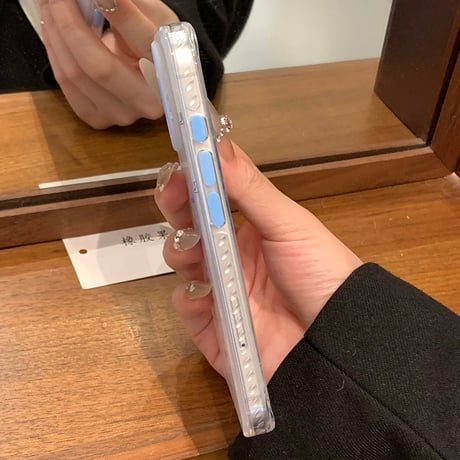 【お取り寄せ商品】iPhoneケース スマホケース iPhone17 iPhone16 iPhone15 韓国キャラ 可愛い 犬 ブルー  M7138