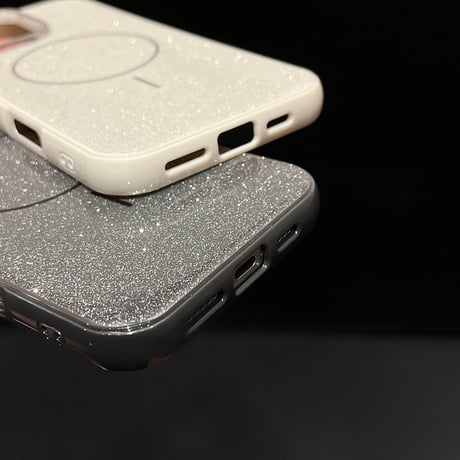 【お取り寄せ商品】iPhoneケース スマホケース iPhone16 iPhone15 iPhone14 大人可愛い MagSafe ラメ L9371