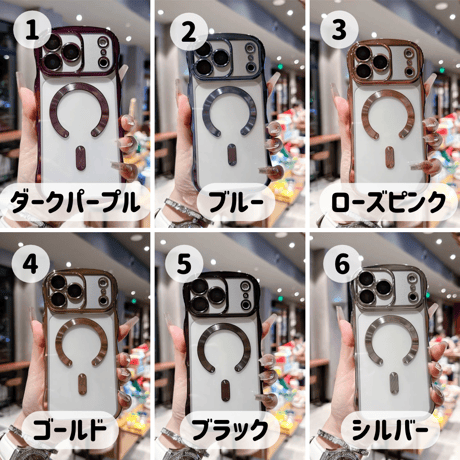 【お取り寄せ商品】iPhoneケース スマホケース iPhone17 iPhone16 iPhone15 大人可愛い magsafe メタリック シンプル ウェーブ M7140