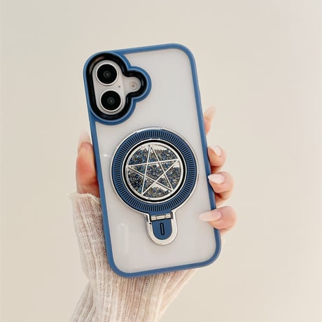 【お取り寄せ商品】iPhoneケース スマホケース iPhone16 iPhone15 iPhone14 星 スタンド クリア シンプル L8993