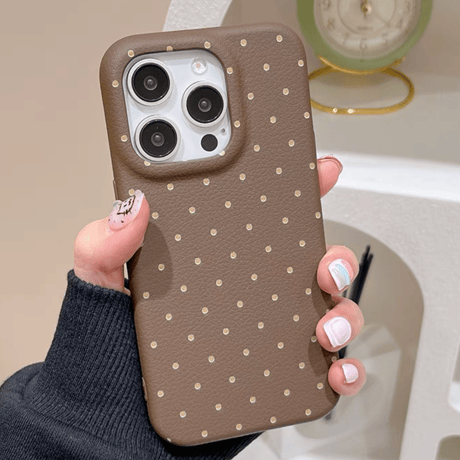 【お取り寄せ商品】iPhoneケース スマホケース iPhone15 iPhone14 マット ドット柄 L8962