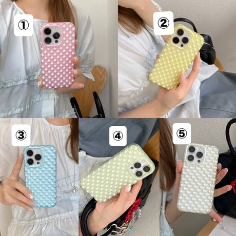 【お取り寄せ商品】iPhoneケース スマホケース iPhone16 iPhone15 iPhone14 可愛い 韓国 パール デザイン ケース L9833