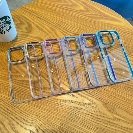 【お取り寄せ商品】iPhoneケース スマホケース iPhone16 iPhone15 iPhone14 クリアケース メタルフレーム サイド ラメ L9844