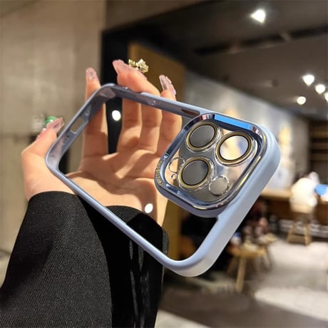 【お取り寄せ商品】iPhoneケース スマホケース iPhone15 iPhone14 透明 カラーフレーム フレームケース シンプル ユニセックス 推しカラー 推し活 韓国 L7783