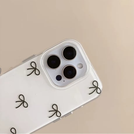 【お取り寄せ商品】iPhoneケース スマホケース iPhone16 iPhone15 iPhone14 シンプル 可愛い リボン L9444