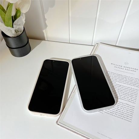 【お取り寄せ商品】iPhone ケース iPhone15 iPhone16 シェルパターン ホワイト系 シンプル きれいめ スマホケース L7174