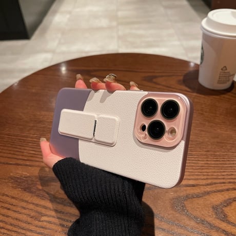 【お取り寄せ商品】iPhoneケース スマホケース iPhone15 iPhone14 サンプル ツートン スタンド L8930