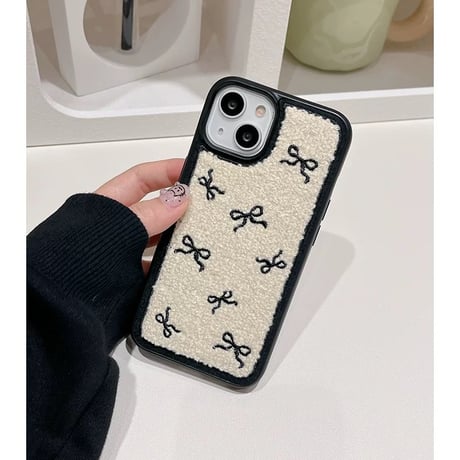 【お取り寄せ商品】iPhoneケース スマホケース iPhone16 iPhone15 iPhone14 かわいい 秋 冬 リボン L9165