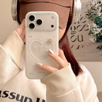 【お取り寄せ商品】iPho neケース スマホケース iPhone17 iPhone16 iPhone15 韓国 可愛い リボン ホワイト L9823
