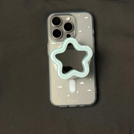 【お取り寄せ商品】iPhoneケース スマホケース iPhone17 iPhone16 iPhone15 韓国 magsafe グリップ付き 雲 星 M7177