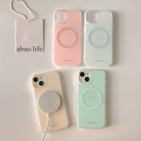 【お取り寄せ商品】iPhoneケース スマホケース iPhone16 iPhone15 iPhone14 シンプル かわいい スプラッシュインク風 MagSafe L9271