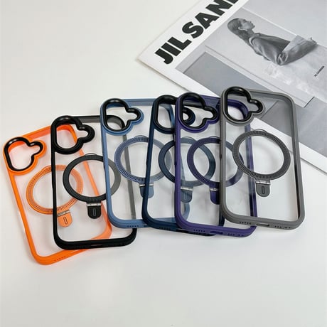 【お取り寄せ商品】iPhoneケース スマホケース iPhone16 iPhone15 iPhone14 クリア カラー スタンド L8963