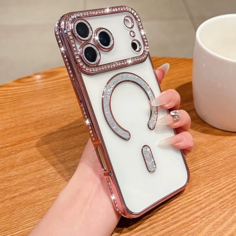 【お取り寄せ商品】iPhoneケース スマホケース iPhone17 iPhone16 magsafe 大人可愛い キラキラ M7072