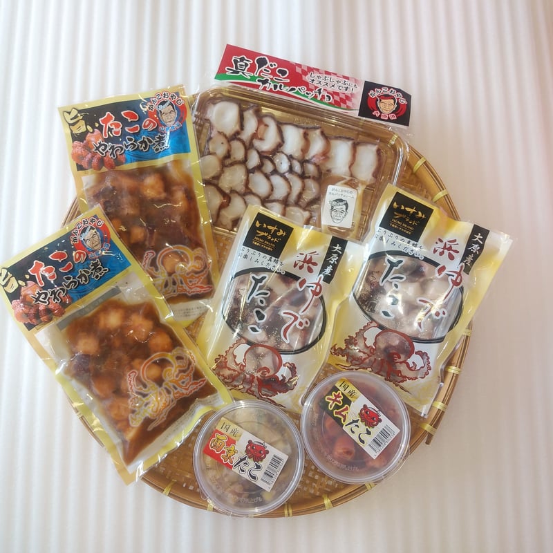 たこ出品 がんこおやじ］たこセット | 大原漁港 港の朝市