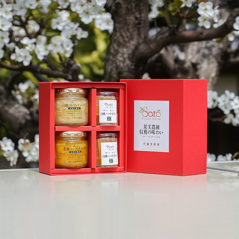 佐藤果樹園 収穫の味わい 桃のデザートセット（1セット以下の注文