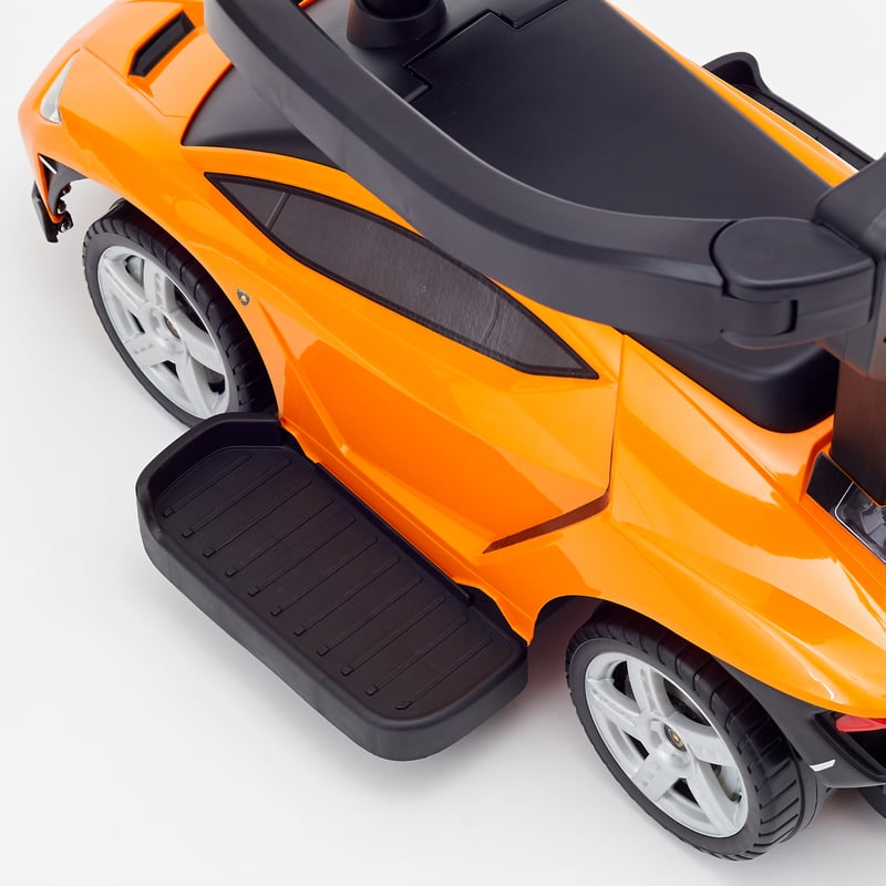 ランボルギーニ オレンジ色の車型手押し車 乗用おもちゃ 乗用ランボルギーニチェンテナリオ 押手付 | NONAKA WORLD STORE