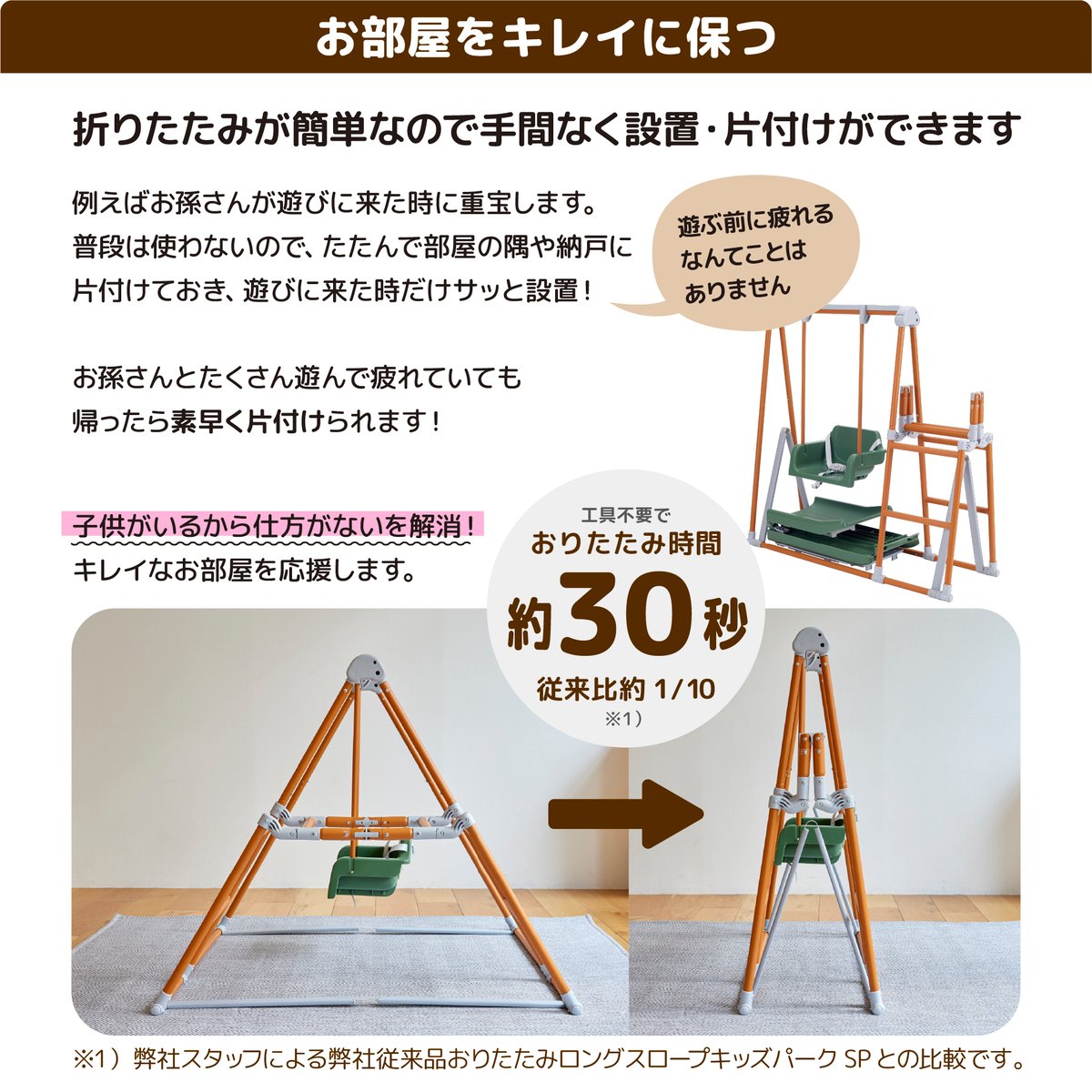 おりたたみロングスロープキッズパーク F | NONAKA WORLD STORE