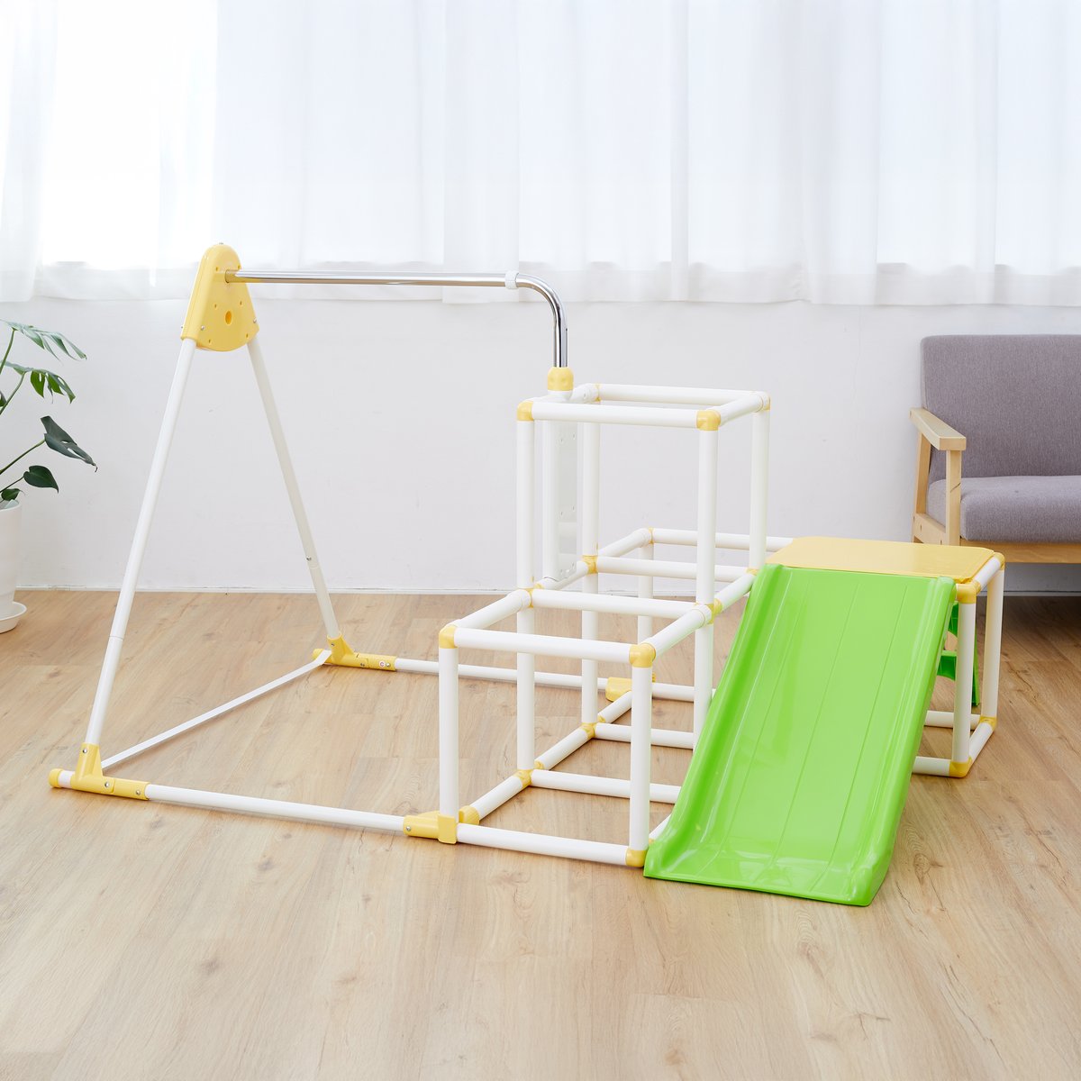 野中製作所 おりたたみキッズパークEX おりたたみキッズパークEXプラス ブランコ 鉄棒 すべり台