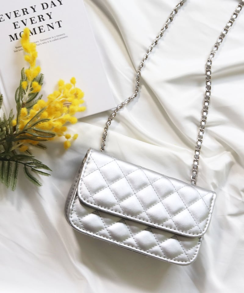 シルバーチェーンバッグ【B12】 | Monica 