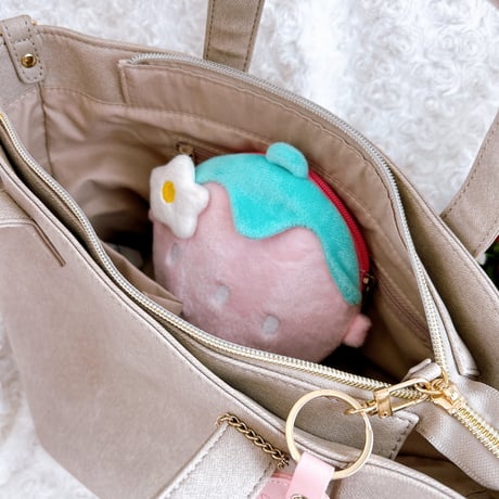 のいちごポシェットピンク