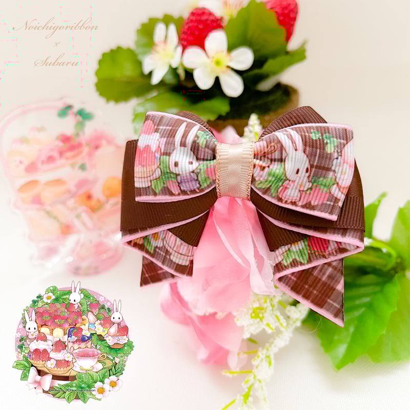 IA25-4 イラストレーター昴さんとのコラボリボン！トマトうさぎとの