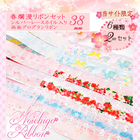 当ショップ限定セット♪春爛漫リボン6種類 各2m
