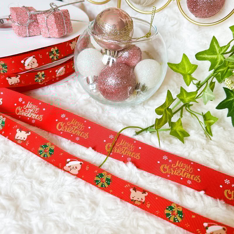 クリスマス柄グログランリボンセット♡ 楽し クリスマス柄グログランリボンセット♡ 楽し
