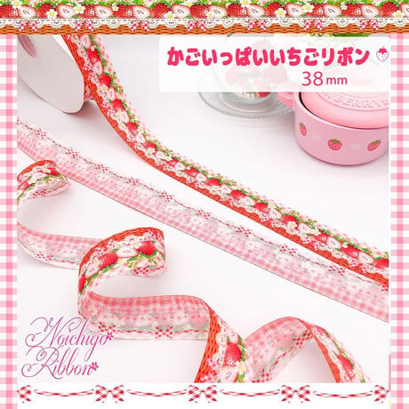 ②苺いっぱいリボンセット 2mセット